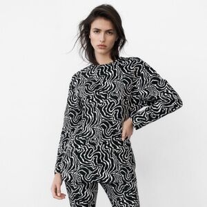 ZARA | Longline Jacquard Top | NWOT